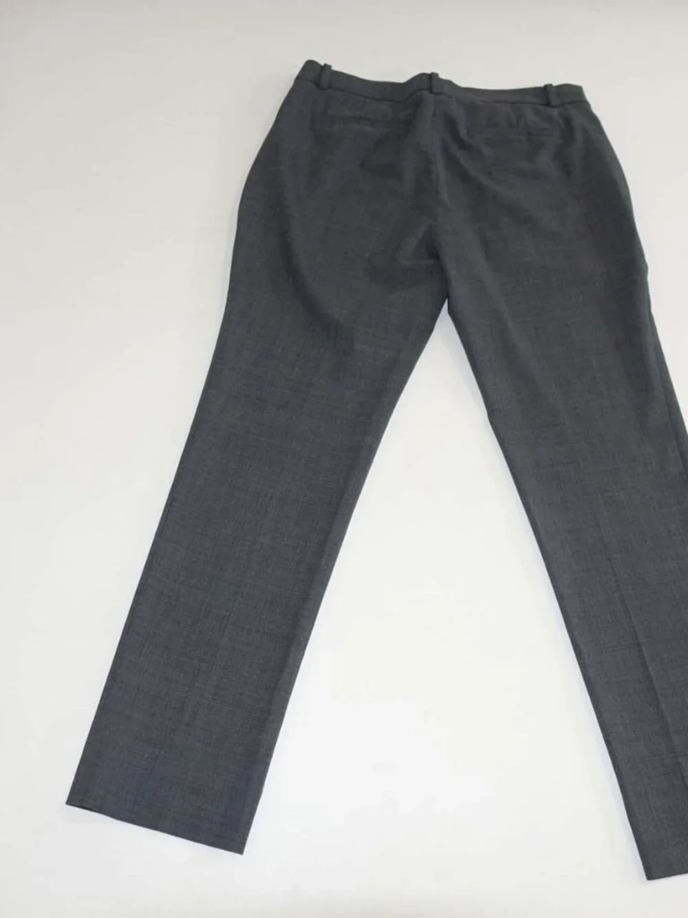 J. Crew Women's 365 Cropped Dress Pants Size 6 Petite Medium Gray Wool Blend 6P